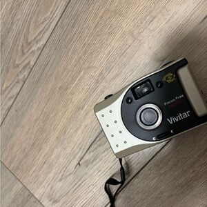 Vivitar Focus Free Film Camera - Black and Cream